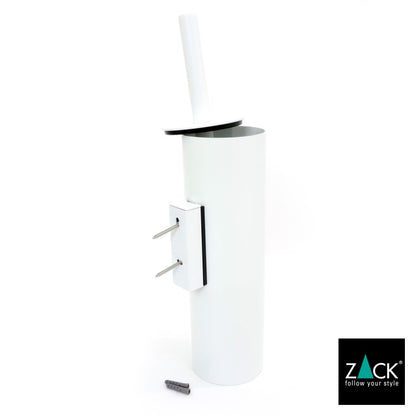 ZACK 40117 TUBO ドイツZACK社製モダンデザインのトイレブラシ ホワイト仕上げ 壁付けタイプ DIY [在庫有り]H1