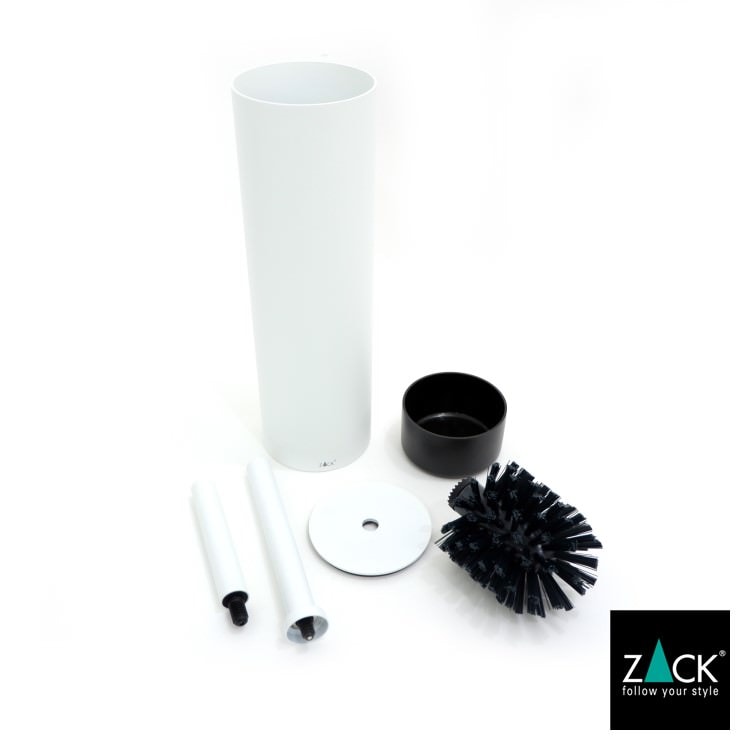 ZACK 40118 TUBO ドイツZACK社製モダンデザインのトイレブラシ ホワイト仕上げ [在庫有り]H1