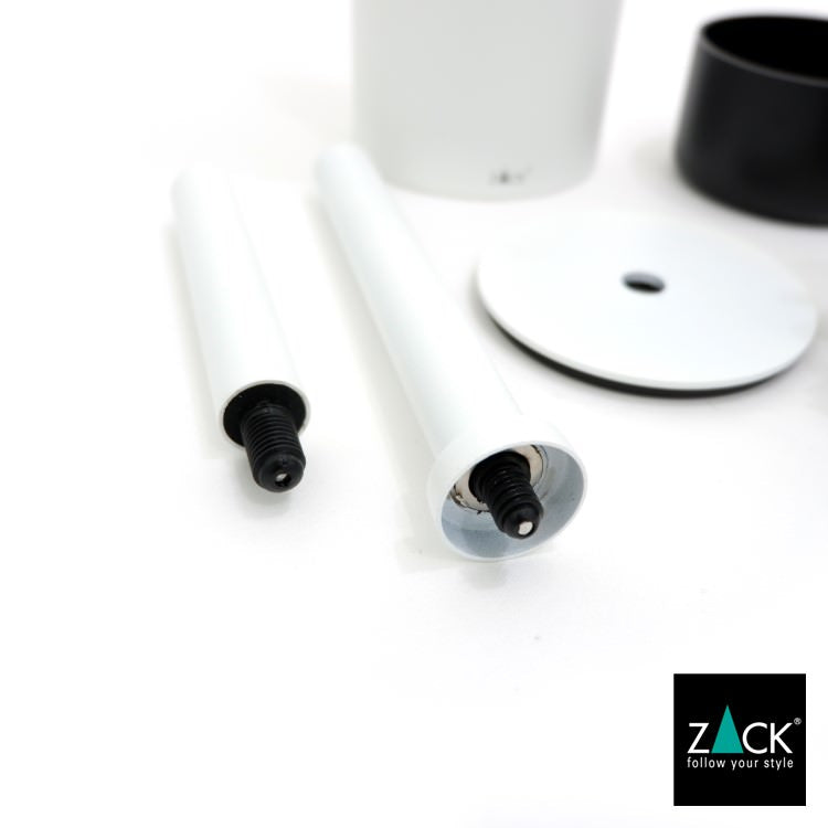 ZACK 40118 TUBO ドイツZACK社製モダンデザインのトイレブラシ ホワイト仕上げ [在庫有り]H1