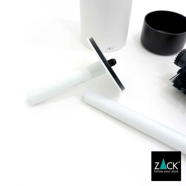 ZACK 40118 TUBO ドイツZACK社製モダンデザインのトイレブラシ ホワイト仕上げ [在庫有り]H1