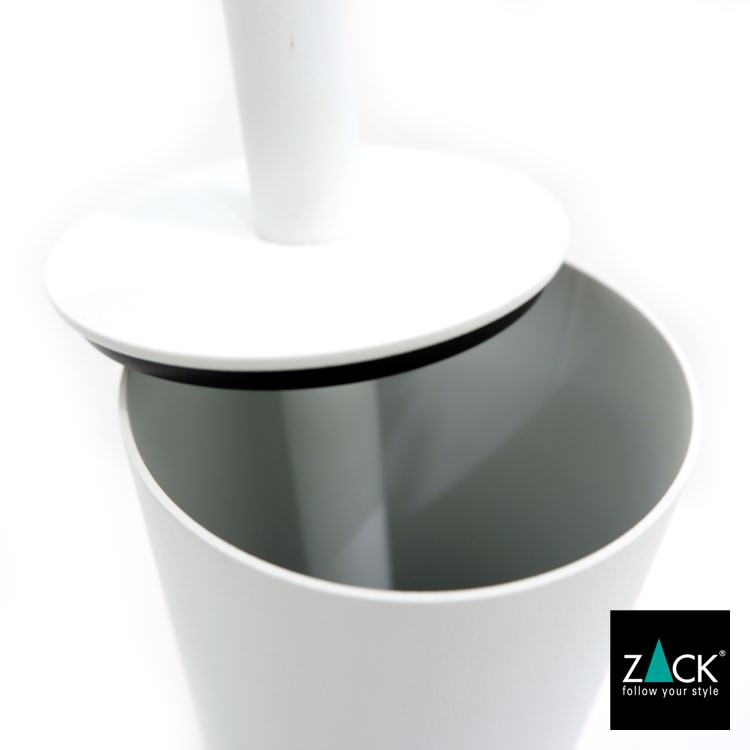 ZACK 40118 TUBO ドイツZACK社製モダンデザインのトイレブラシ ホワイト仕上げ [在庫有り]H1