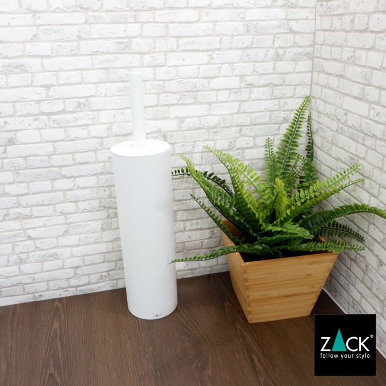 ZACK 40118 TUBO ドイツZACK社製モダンデザインのトイレブラシ ホワイト仕上げ [在庫有り]H1
