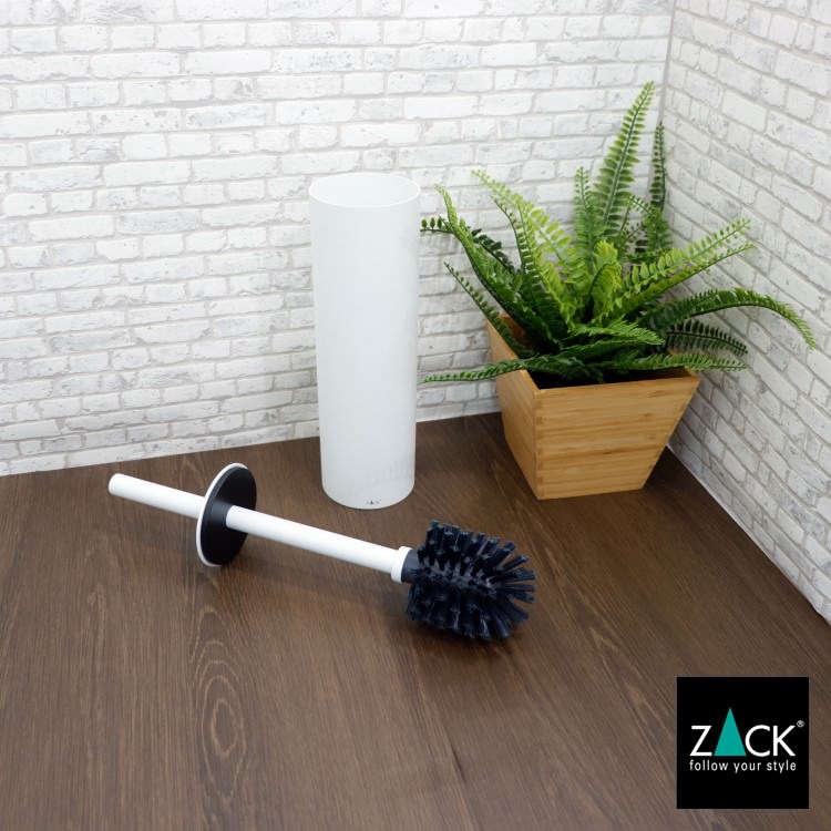 ZACK 40118 TUBO ドイツZACK社製モダンデザインのトイレブラシ ホワイト仕上げ [在庫有り]H1