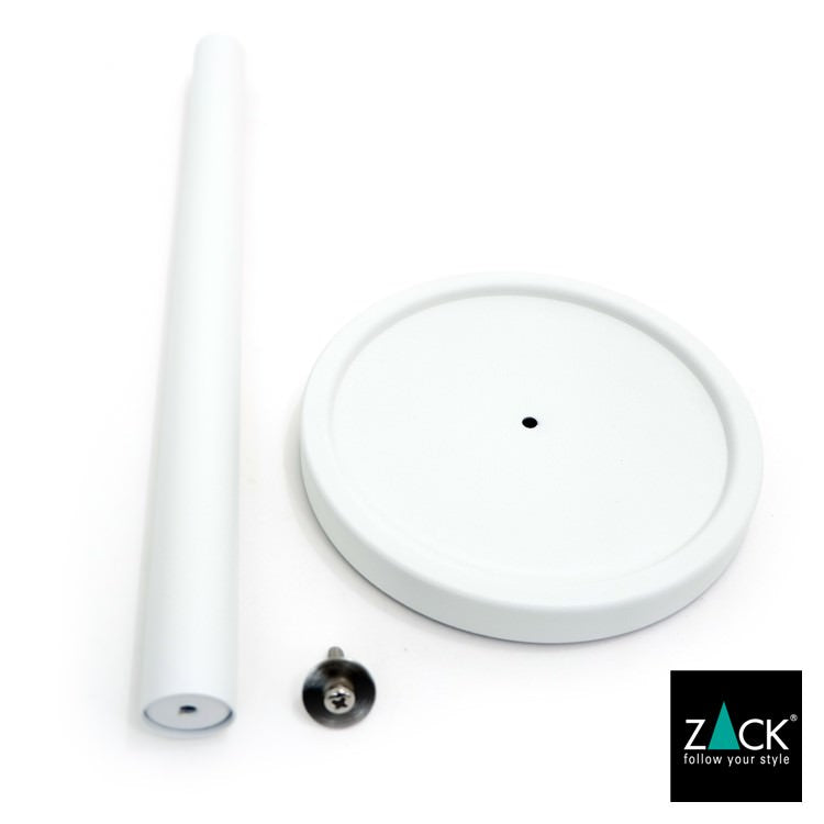 ZACK 40130 MIMO ドイツZACK社製モダンデザインのスペアトイレットペーパーホルダー 予備ロール ホワイト仕上げ [在庫有り]