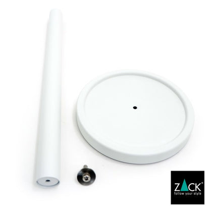 ZACK 40130 MIMO ドイツZACK社製モダンデザインのスペアトイレットペーパーホルダー 予備ロール ホワイト仕上げ [在庫有り]