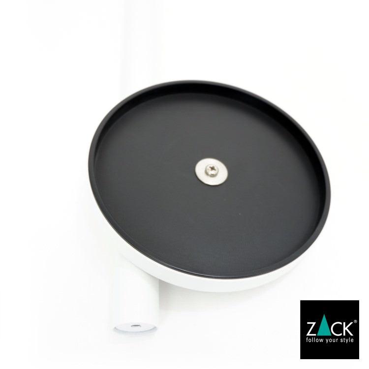 ZACK 40130 MIMO ドイツZACK社製モダンデザインのスペアトイレットペーパーホルダー 予備ロール ホワイト仕上げ [在庫有り]
