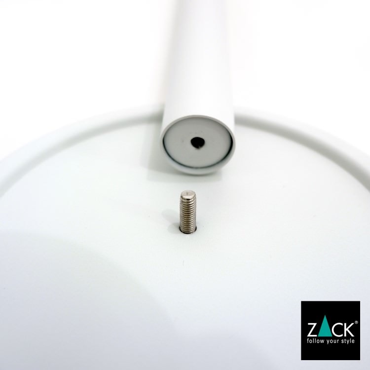 ZACK 40130 MIMO ドイツZACK社製モダンデザインのスペアトイレットペーパーホルダー 予備ロール ホワイト仕上げ [在庫有り]