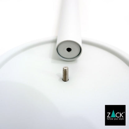 ZACK 40130 MIMO ドイツZACK社製モダンデザインのスペアトイレットペーパーホルダー 予備ロール ホワイト仕上げ [在庫有り]