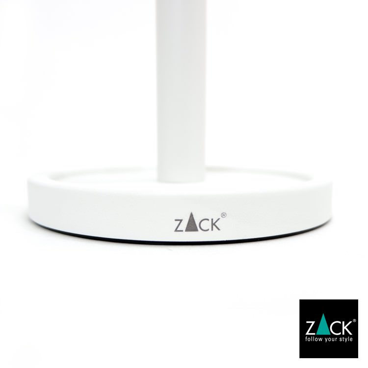 ZACK 40130 MIMO ドイツZACK社製モダンデザインのスペアトイレットペーパーホルダー 予備ロール ホワイト仕上げ [在庫有り]