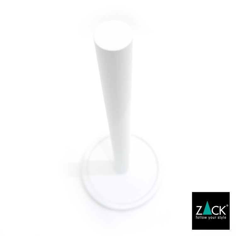 ZACK 40130 MIMO ドイツZACK社製モダンデザインのスペアトイレットペーパーホルダー 予備ロール ホワイト仕上げ [在庫有り]