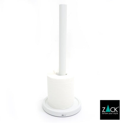 ZACK 40130 MIMO ドイツZACK社製モダンデザインのスペアトイレットペーパーホルダー 予備ロール ホワイト仕上げ [在庫有り]