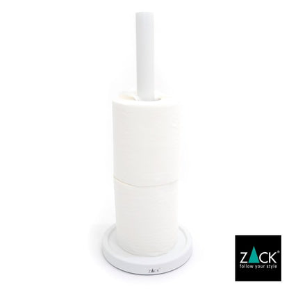 ZACK 40130 MIMO ドイツZACK社製モダンデザインのスペアトイレットペーパーホルダー 予備ロール ホワイト仕上げ [在庫有り]
