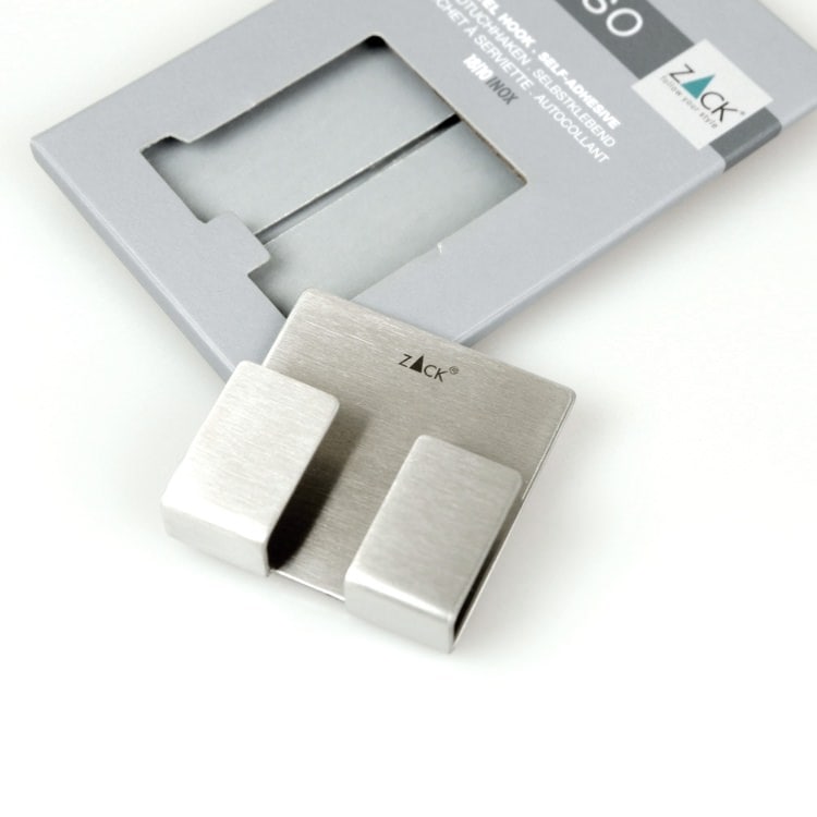 ZACK 40135 APPESO ドイツZACK社製モダンデザインのダブルタオルフック(スクエア) HL [在庫有り] H2-385