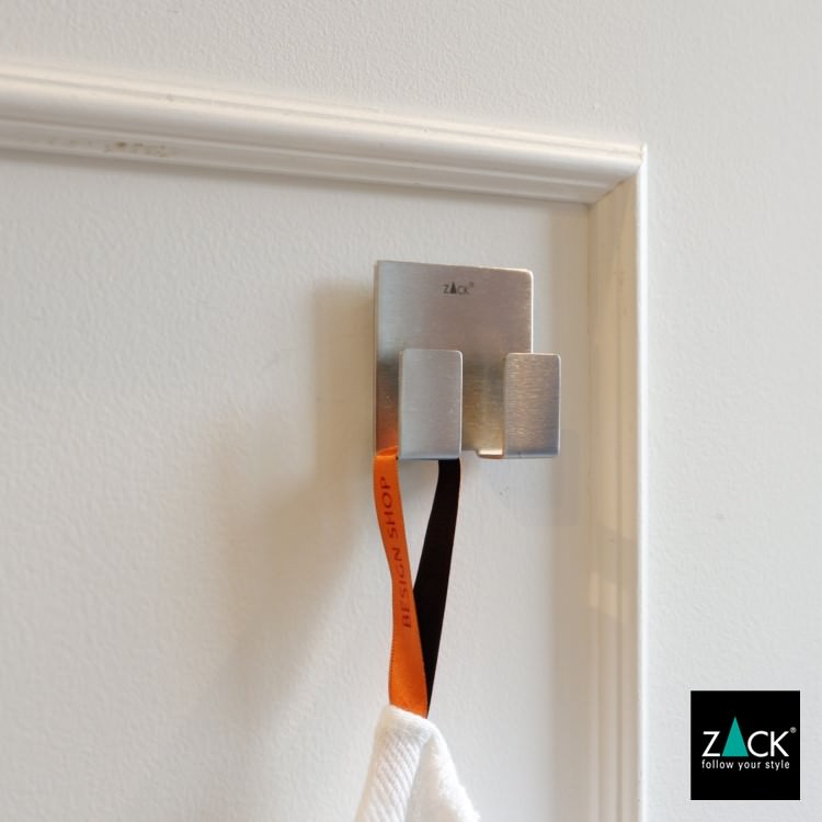 ZACK 40135 APPESO ドイツZACK社製モダンデザインのダブルタオルフック(スクエア) HL [在庫有り] H2-385