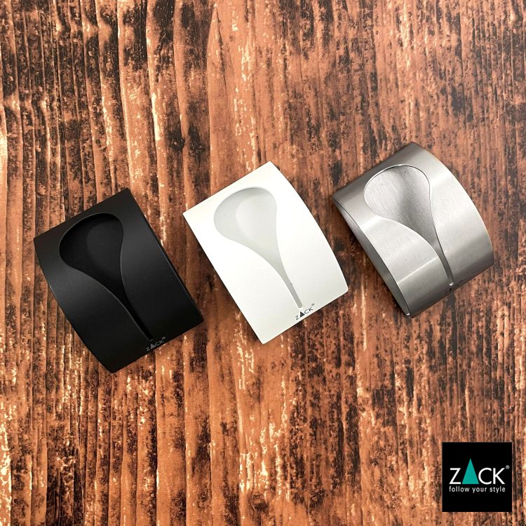 ZACK 40136 GENIO ドイツZACK社製モダンデザインのタオルクリップ ホワイト [在庫有り]