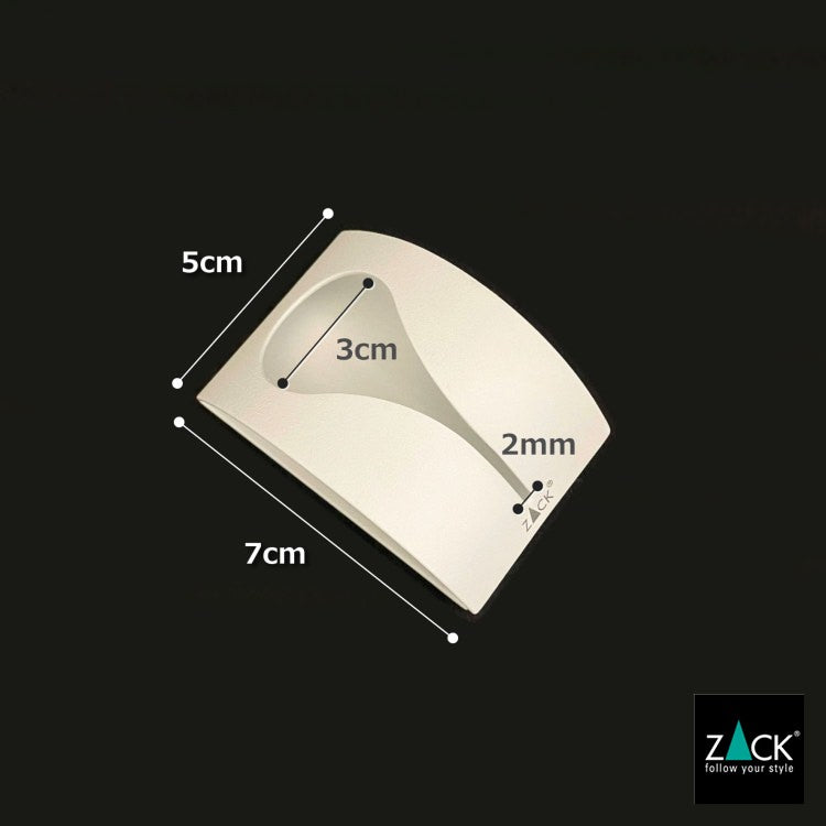 ZACK 40136 GENIO ドイツZACK社製モダンデザインのタオルクリップ ホワイト [在庫有り]