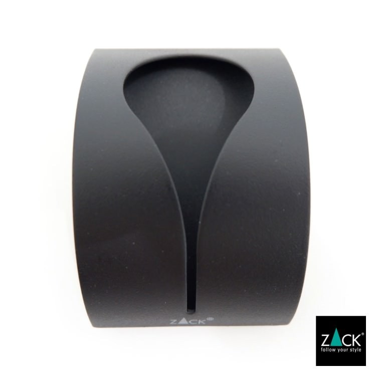 ZACK 40137 GENIO ドイツZACK社製モダンデザインのタオルクリップ マットブラック(3個セット)
