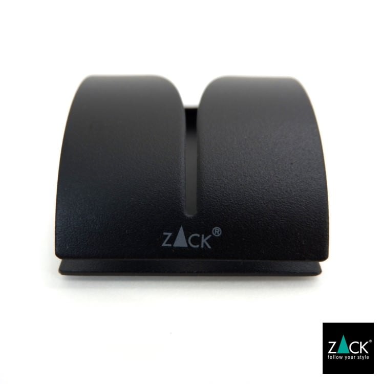 ZACK 40137 GENIO ドイツZACK社製モダンデザインのタオルクリップ マットブラック [業務用(60個セット)]