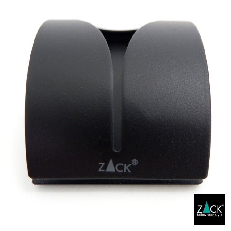 ZACK 40137 GENIO ドイツZACK社製モダンデザインのタオルクリップ マットブラック [在庫有り]