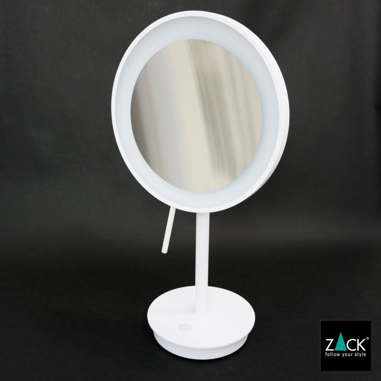 ZACK 40139 ALONA ドイツZACK社製モダンデザインのLED メイクアップミラー(X5倍) ホワイト仕上げ [お取寄せ] H2-8