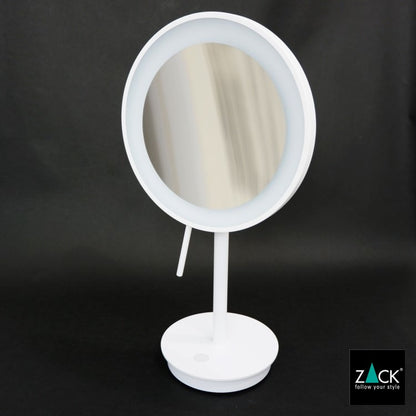 ZACK 40139 ALONA ドイツZACK社製モダンデザインのLED メイクアップミラー(X5倍) ホワイト仕上げ [お取寄せ] H2-8