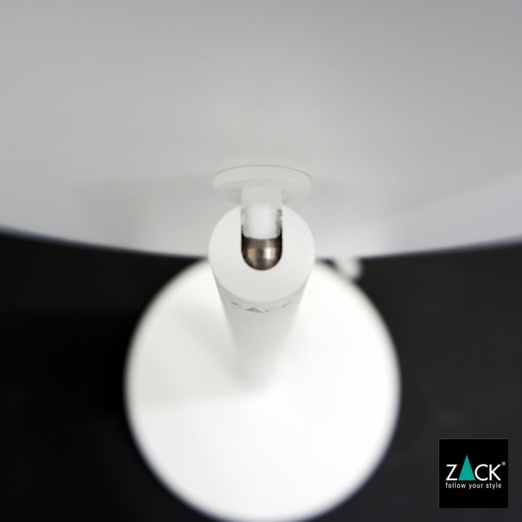 ZACK 40139 ALONA ドイツZACK社製モダンデザインのLED メイクアップミラー(X5倍) ホワイト仕上げ [お取寄せ] H2-8