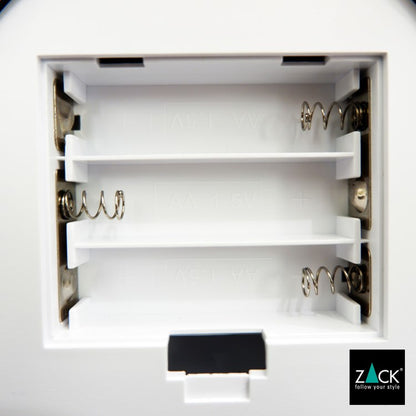 ZACK 40139 ALONA ドイツZACK社製モダンデザインのLED メイクアップミラー(X5倍) ホワイト仕上げ [お取寄せ] H2-8