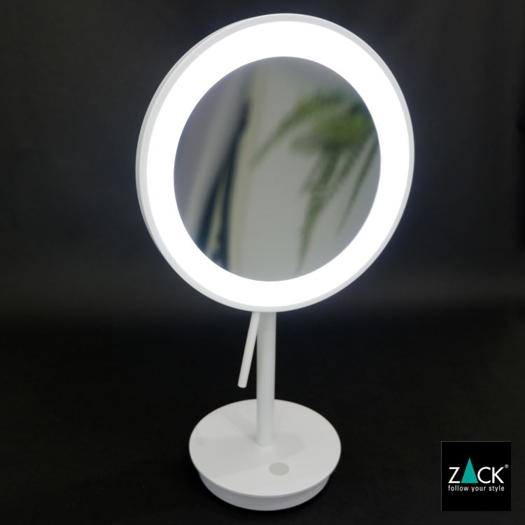 ZACK 40139 ALONA ドイツZACK社製モダンデザインのLED メイクアップミラー(X5倍) ホワイト仕上げ [お取寄せ] H2-8