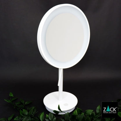 ZACK 40139 ALONA ドイツZACK社製モダンデザインのLED メイクアップミラー(X5倍) ホワイト仕上げ [お取寄せ] H2-8