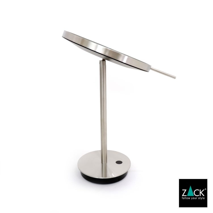 ZACK 40140 ALONA ドイツZACK社製モダンデザインのLED メイクアップミラー(X5倍) ヘアライン仕上げ HL [在庫有り] H2-82