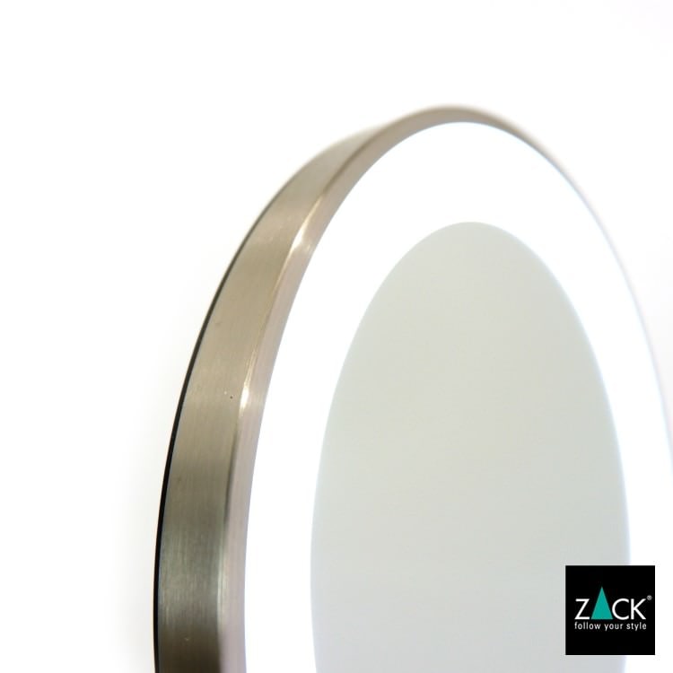 ZACK 40140 ALONA ドイツZACK社製モダンデザインのLED メイクアップミラー(X5倍) ヘアライン仕上げ HL [在庫有り] H2-82