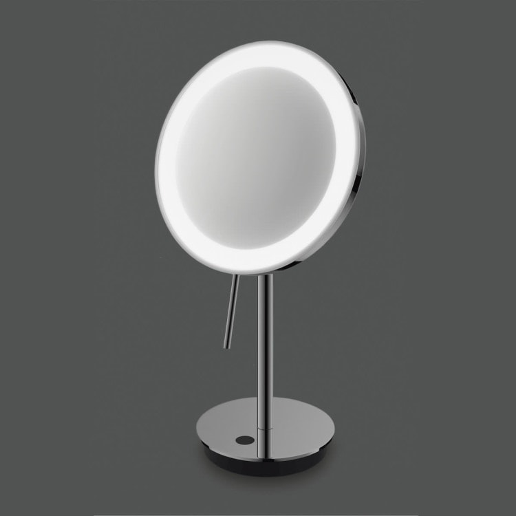 ZACK 40141 ALONA ドイツZACK社製モダンデザインのLED メイクアップミラー(X5倍) 鏡面仕上げ MP [在庫有り] H2-21