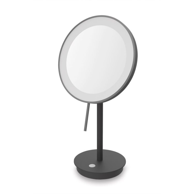 ZACK 40142 ALONA ドイツZACK社製モダンデザインのLED メイクアップミラー(X5倍) マットブラック仕上げ [在庫有り]