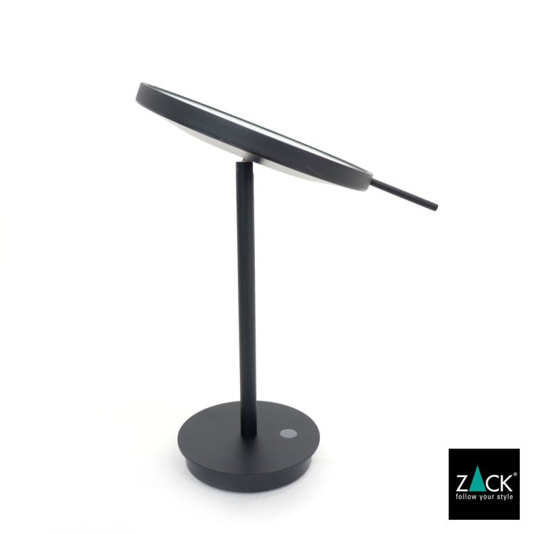 ZACK 40142 ALONA ドイツZACK社製モダンデザインのLED メイクアップミラー(X5倍) マットブラック仕上げ [在庫有り]