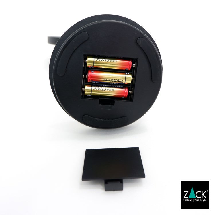 ZACK 40142 ALONA ドイツZACK社製モダンデザインのLED メイクアップミラー(X5倍) マットブラック仕上げ [在庫有り]