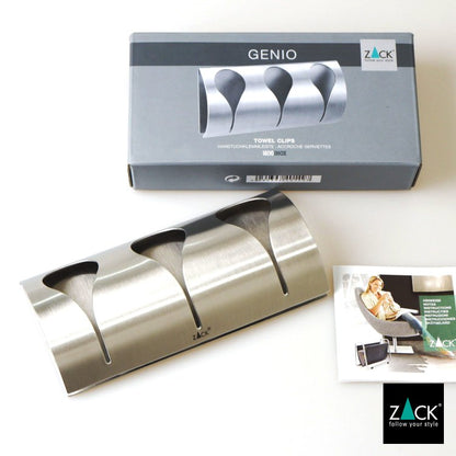 ZACK 40149 GENIO ドイツZACK社製モダンデザインのタオルクリップラック HL [在庫有り] H2-106