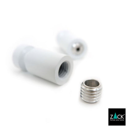 ZACK 40152 AIVO ドイツZACK社製モダンデザインのタオルフックS ホワイト仕上げ 壁付けタイプ DIY [在庫有り]H1
