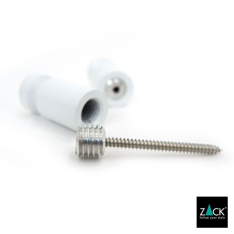 ZACK 40152 AIVO ドイツZACK社製モダンデザインのタオルフックS ホワイト仕上げ 壁付けタイプ DIY [在庫有り]H1