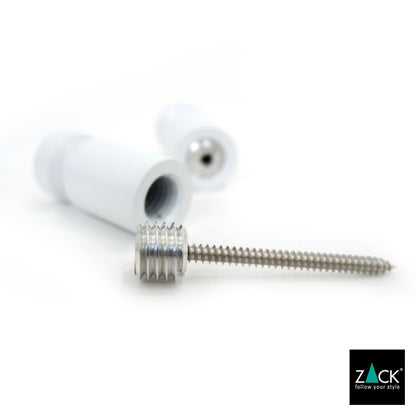 ZACK 40152 AIVO ドイツZACK社製モダンデザインのタオルフックS ホワイト仕上げ 壁付けタイプ DIY [在庫有り]H1