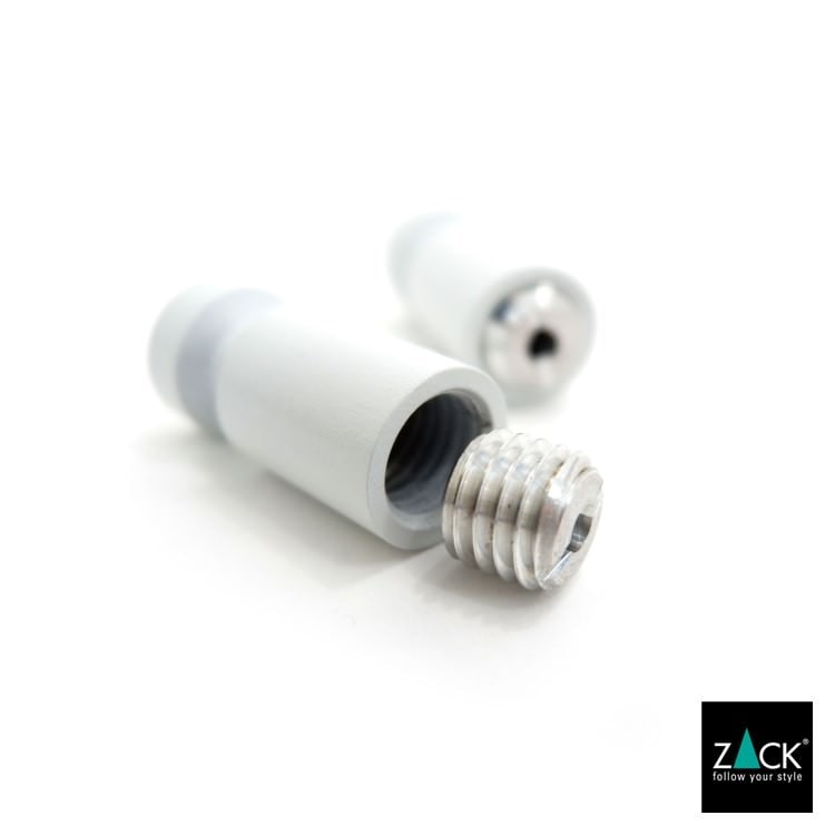 ZACK 40153 AIVO ドイツZACK社製モダンデザインのタオルフックM ホワイト仕上げ 壁付けタイプ DIY [在庫有り]