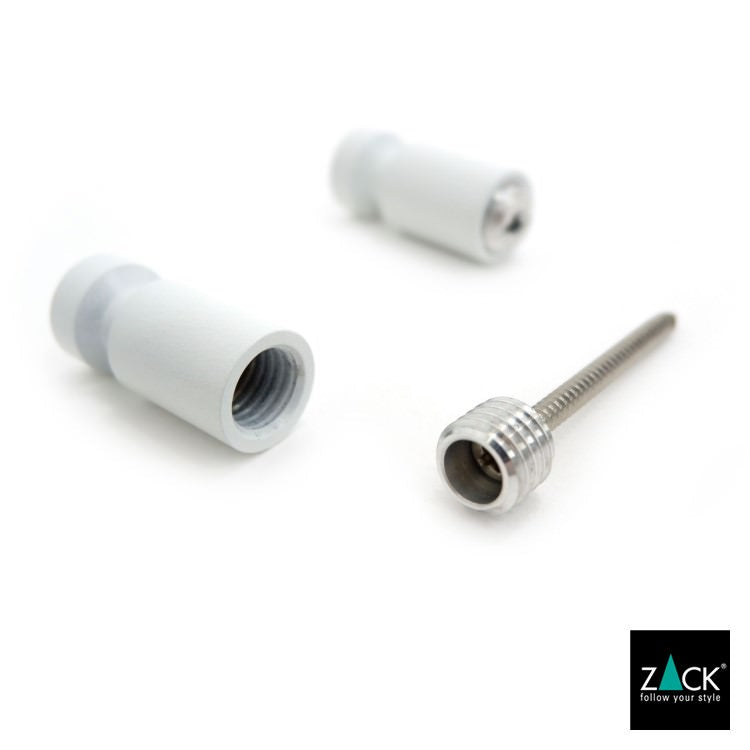 ZACK 40153 AIVO ドイツZACK社製モダンデザインのタオルフックM ホワイト仕上げ 壁付けタイプ DIY [在庫有り]