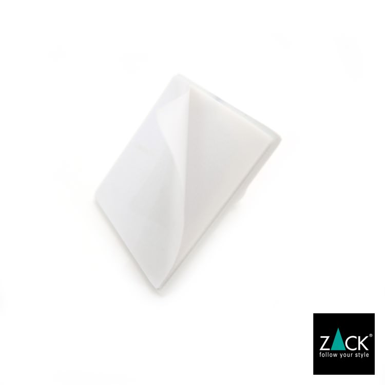 ZACK 40154 DUPLO ドイツZACK社製モダンデザインのタオルフック ホワイト(スクエア) [業務用(60個セット)]