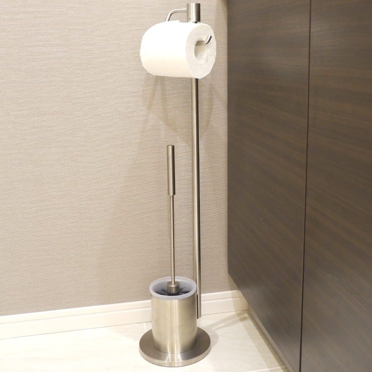 ZACK 40188 MARINO ドイツZACK社製モダンデザインのトイレットペーパースタンド トイレットバトラー HL [在庫有り]H1