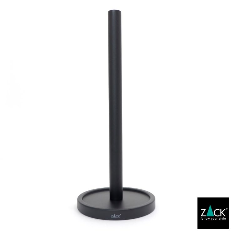 ZACK 40286 MIMO ドイツZACK社製モダンデザインのスペアトイレットペーパーホルダー 予備ロール マットブラック [在庫有り]