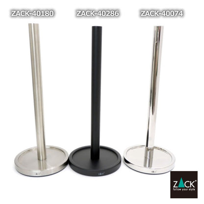 ZACK 40286 MIMO ドイツZACK社製モダンデザインのスペアトイレットペーパーホルダー 予備ロール マットブラック [在庫有り]