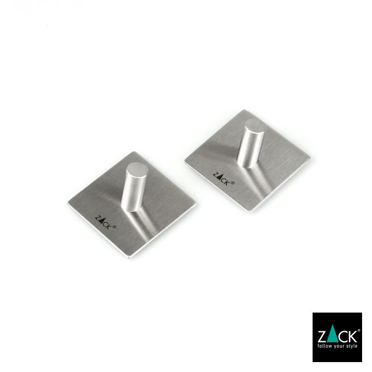 ZACK 40305 DUPLO ドイツZACK社製モダンデザインのタオルフック (2個入り) HL [在庫有り]