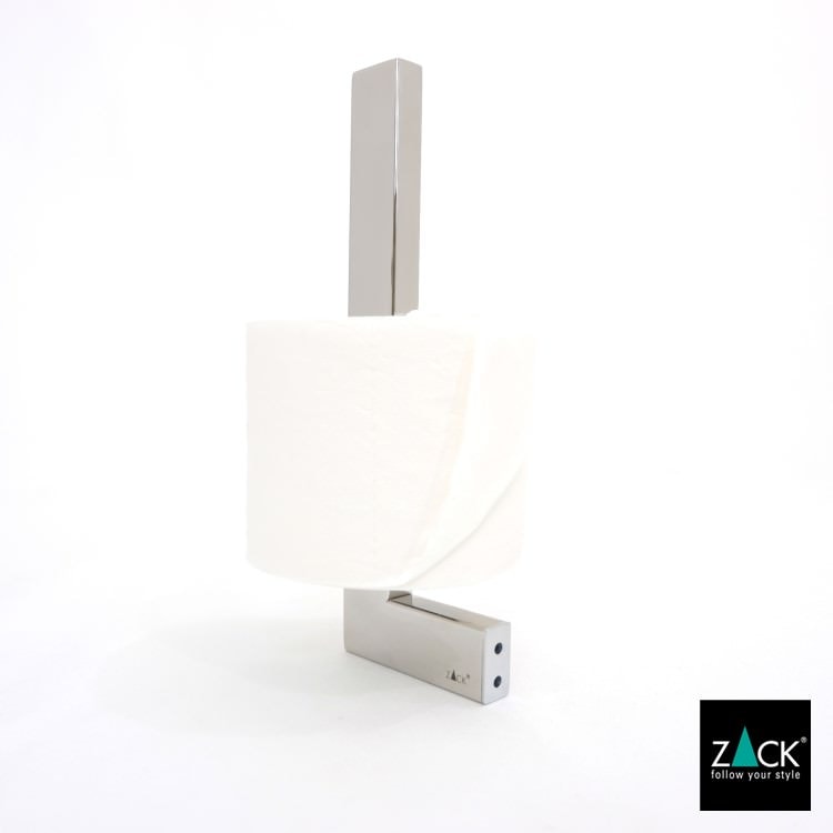 ZACK 40339 LINEA ドイツZACK社製モダンデザインのスペアトイレットペーパーホルダー 予備ロール 壁付けタイプ DIY MP [在庫有り]
