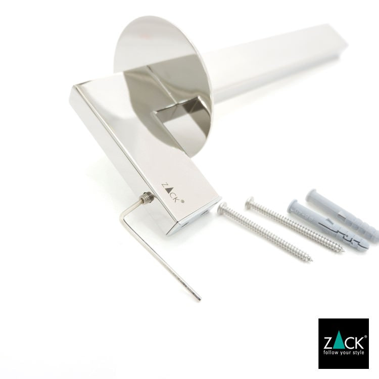 ZACK 40339 LINEA ドイツZACK社製モダンデザインのスペアトイレットペーパーホルダー 予備ロール 壁付けタイプ DIY MP [在庫有り]