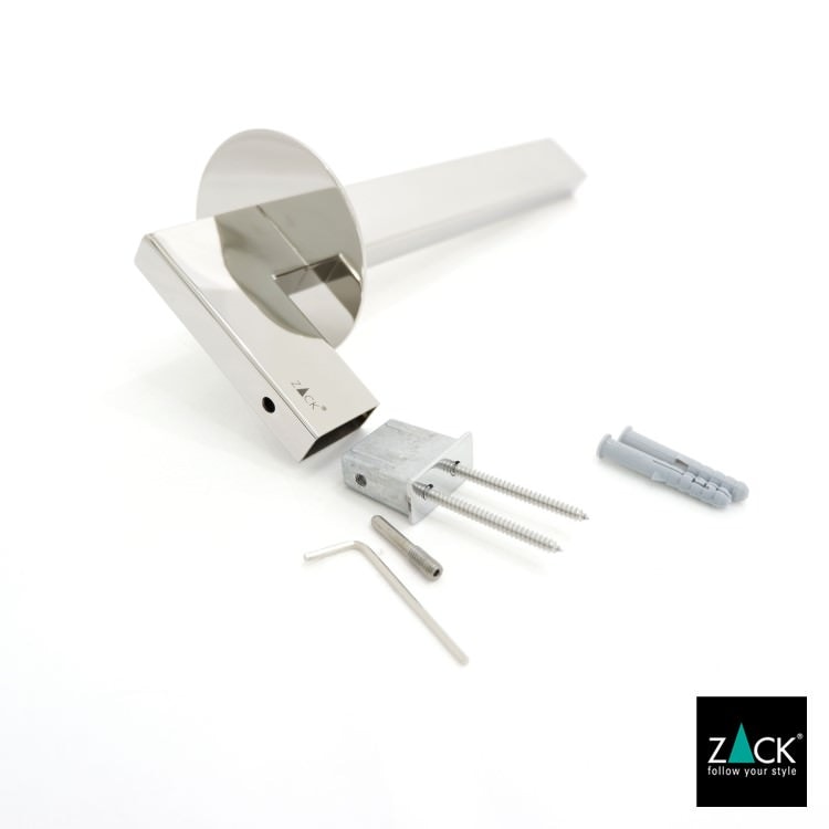 ZACK 40339 LINEA ドイツZACK社製モダンデザインのスペアトイレットペーパーホルダー 予備ロール 壁付けタイプ DIY MP [在庫有り]
