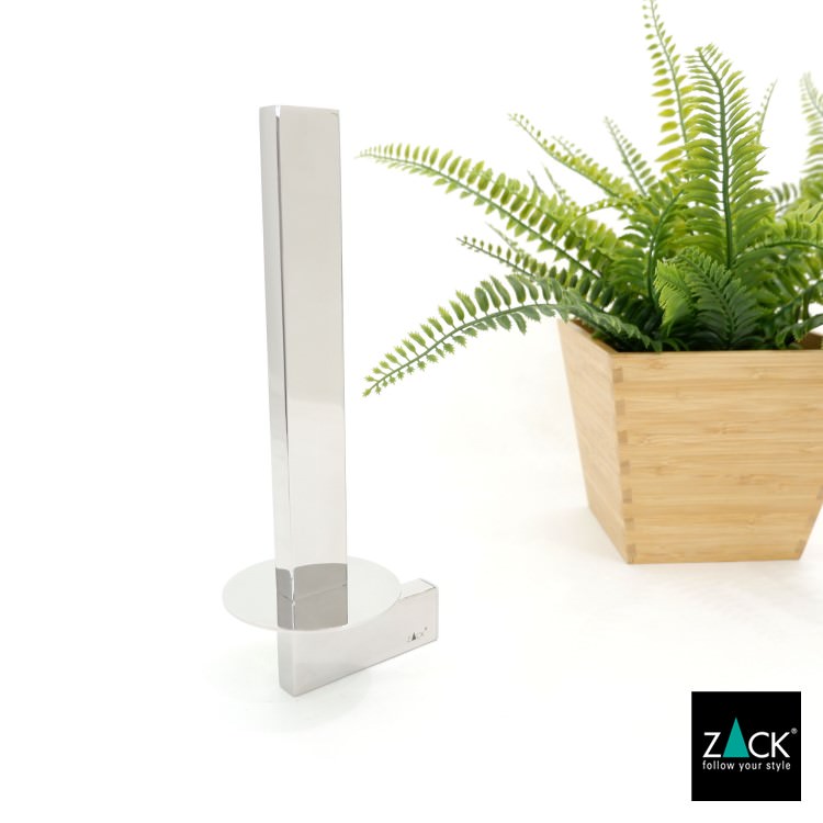 ZACK 40339 LINEA ドイツZACK社製モダンデザインのスペアトイレットペーパーホルダー 予備ロール 壁付けタイプ DIY MP [在庫有り]